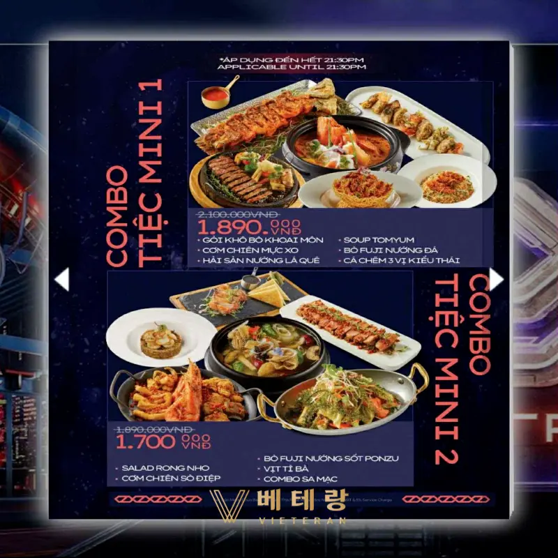 호치민 디스트릭트 K 가격표 세트 안주