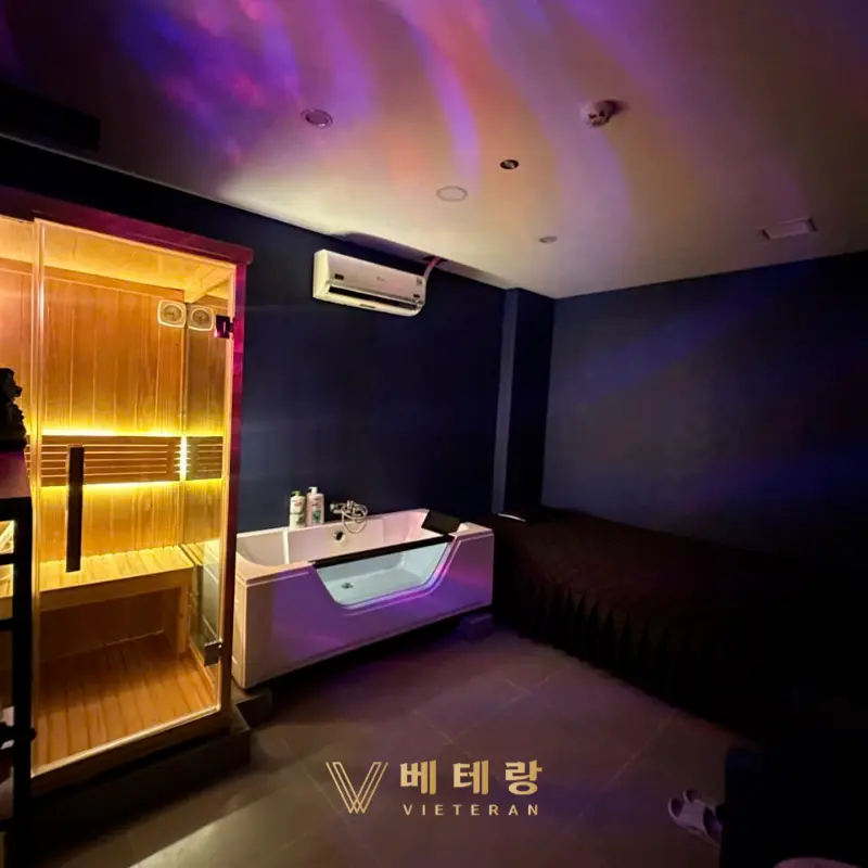 호치민 킹스톤 마사지 룸 내부