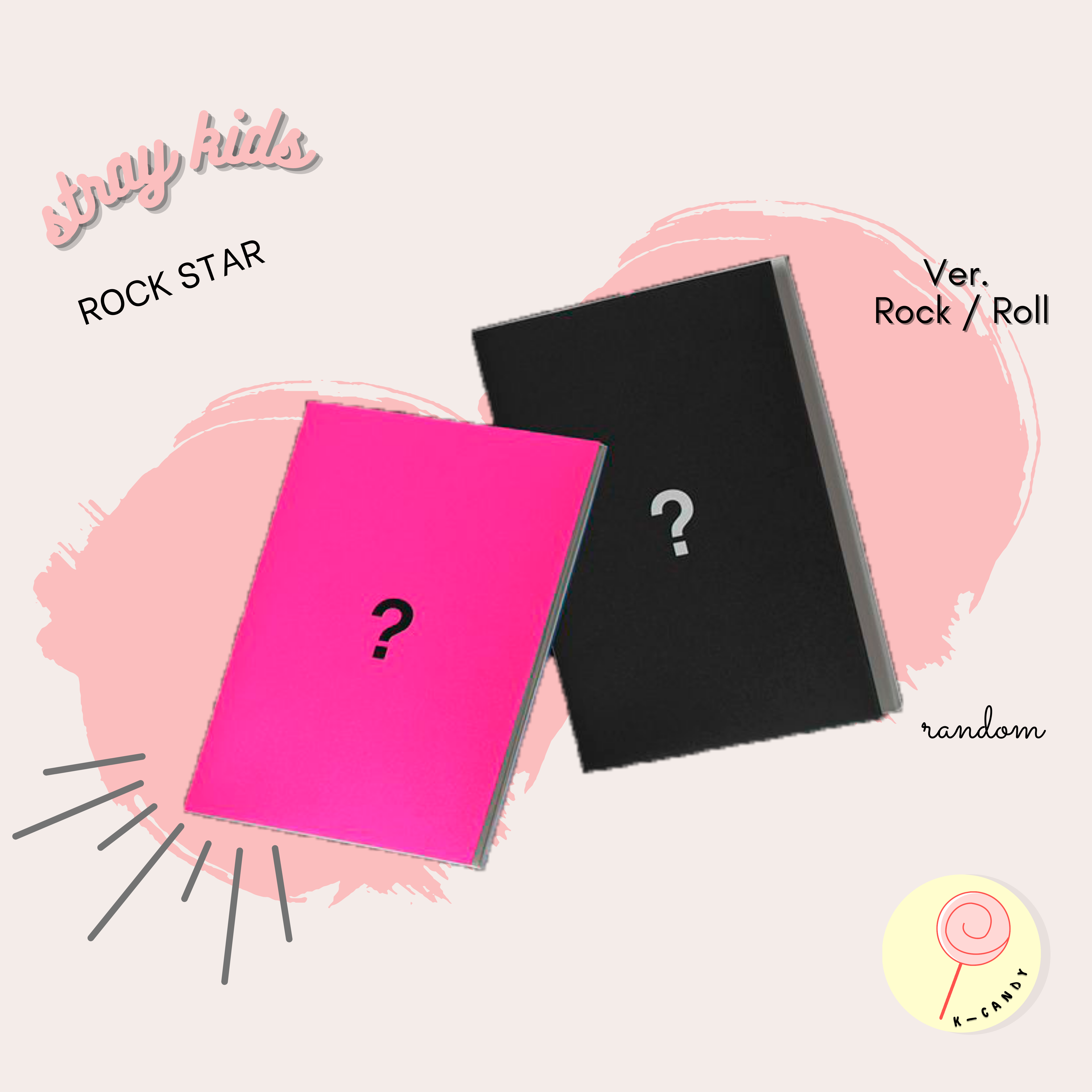 STRAY KIDS ROCK STAR PHOTOBOOK ROCK/ROLL VER RANDOM