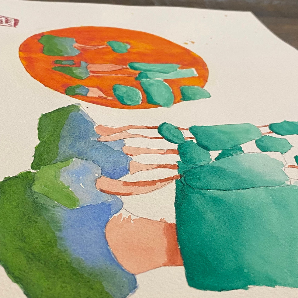 Thumbnail: Forest Bonsai Original Watercolor