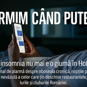 „Dormim când putem.” Când insomnia nu mai e o glumă în HoReCa