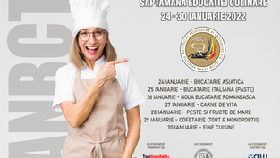 ANBCT Romania va organiza "Saptamana Educatiei Culinare" intre 24 si 30 ianuarie 2022.