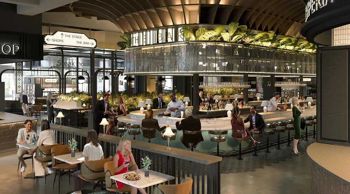 Marketta Food Hall Floreasca Bucuresti foarte aproape de inaugurare