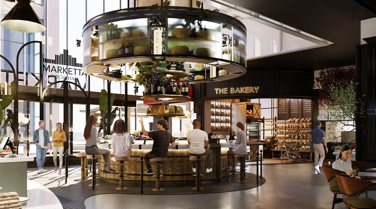 Marketta Food Hall Floreasca Bucuresti foarte aproape de inaugurare