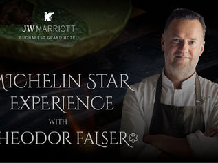 JW Marriott Bucharest găzduiește trei seri exclusive alături de Chef Theodor Falser, bucătar multiplu premiat și lider al unui restaurant cu stea Michelin