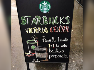Starbucks a deschis a zecea cafenea din Capitala, in Victoria Center