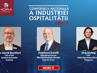 Conferinta Nationala a Industriei Ospitalitatii va avea loc pe 11-12 Aprilie, la JW Marriott Buchare
