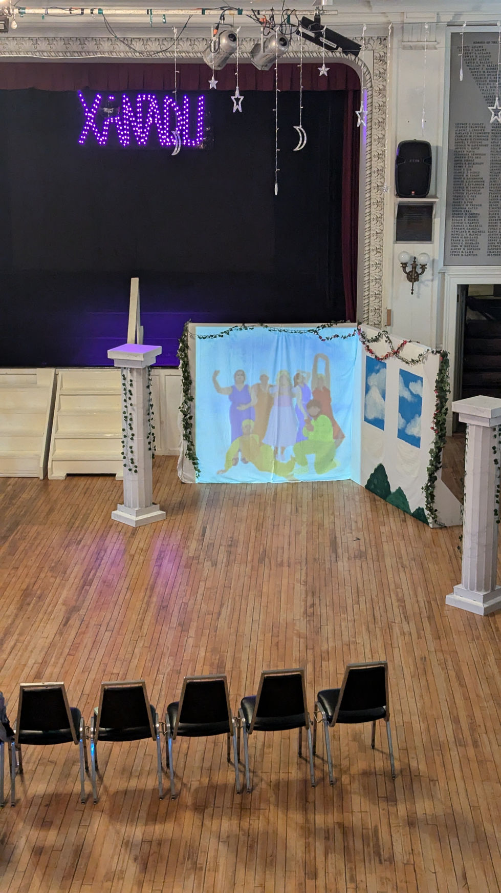 Muse Mural Projection