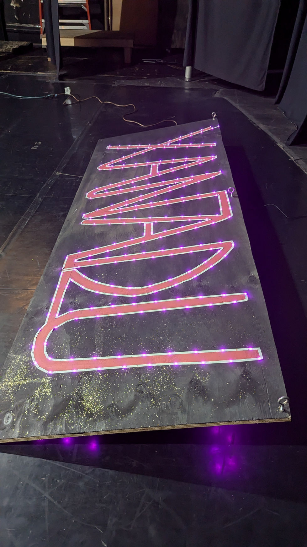Xanadu Neon Sign Close-Up
