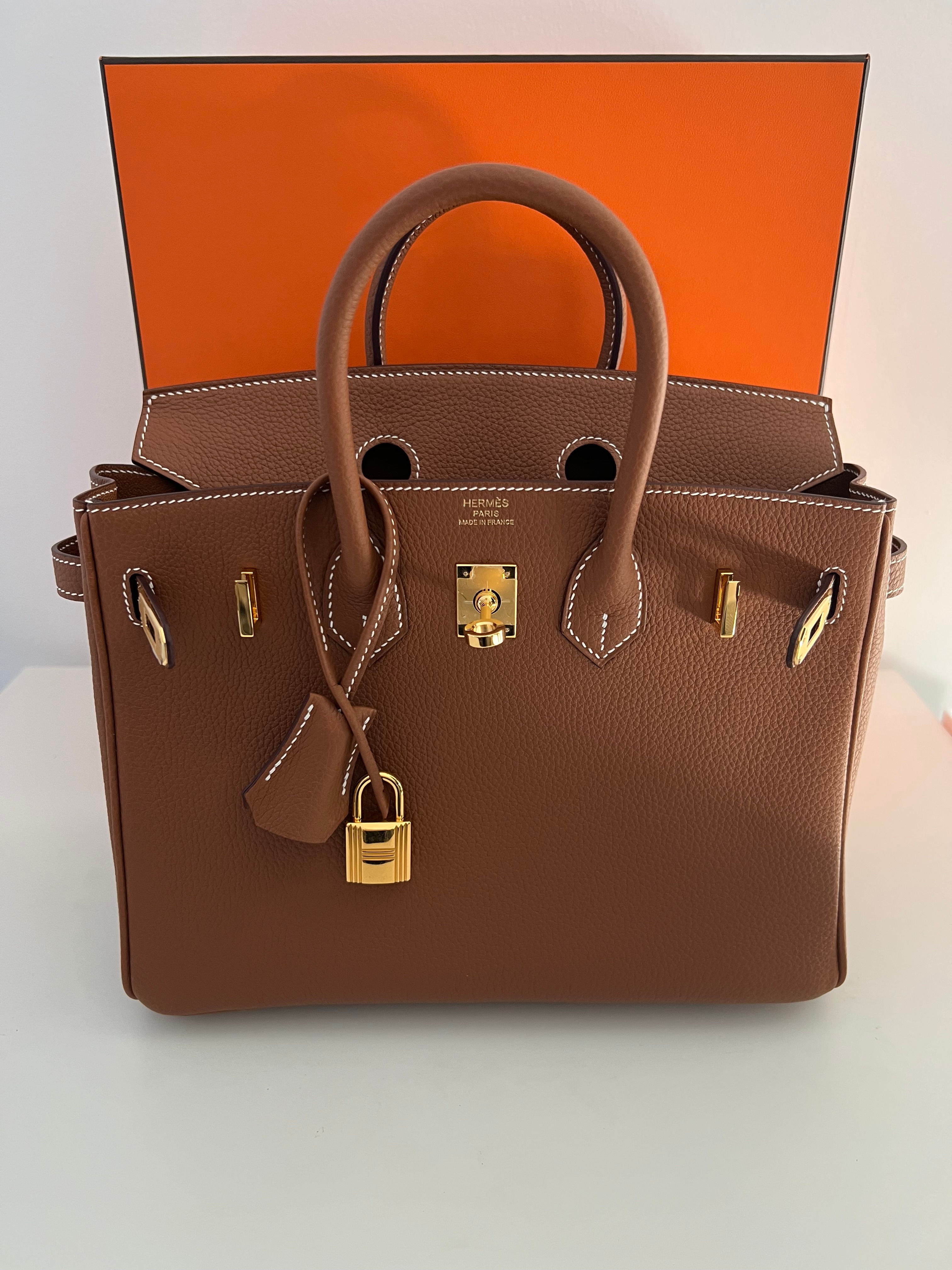 Hermes Birkin 25 Togo Gold GHW