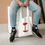 Thumbnail: Cute Apple Core Cotton Tote Bag | Reusable Grocery Bag