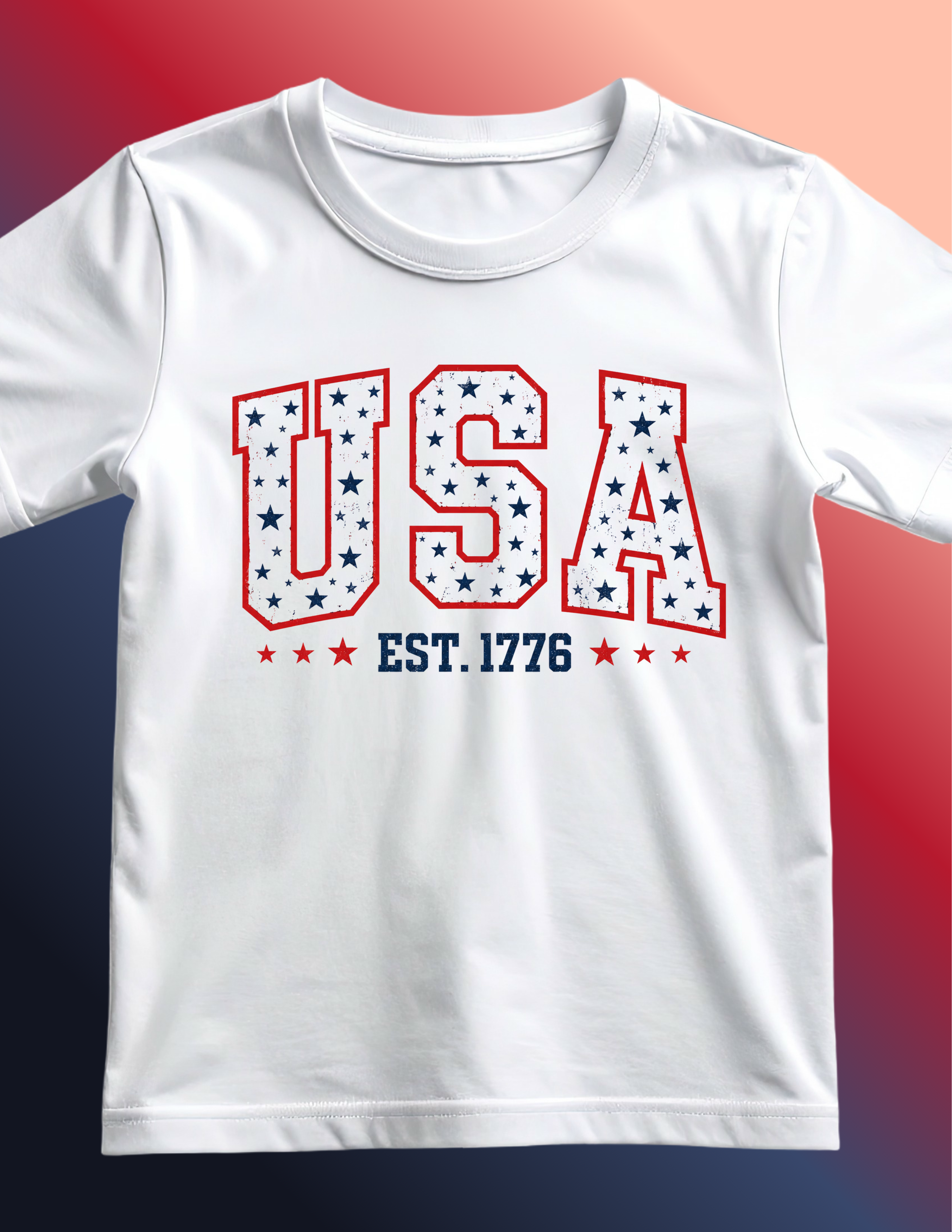 USA Est. 1776 Tee with Stars