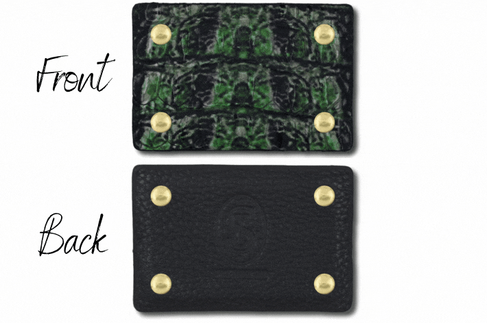 Croco purple/green multi