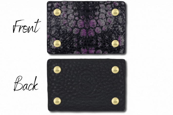 Croco purple/green multi