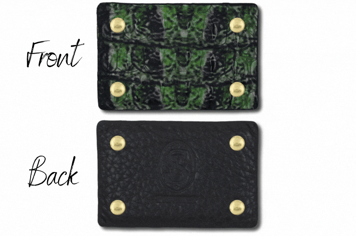 Croco purple/green multi