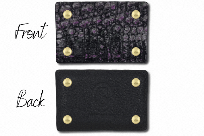 Croco purple/green multi