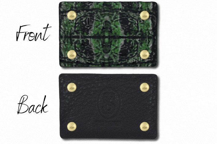 Croco purple/green multi