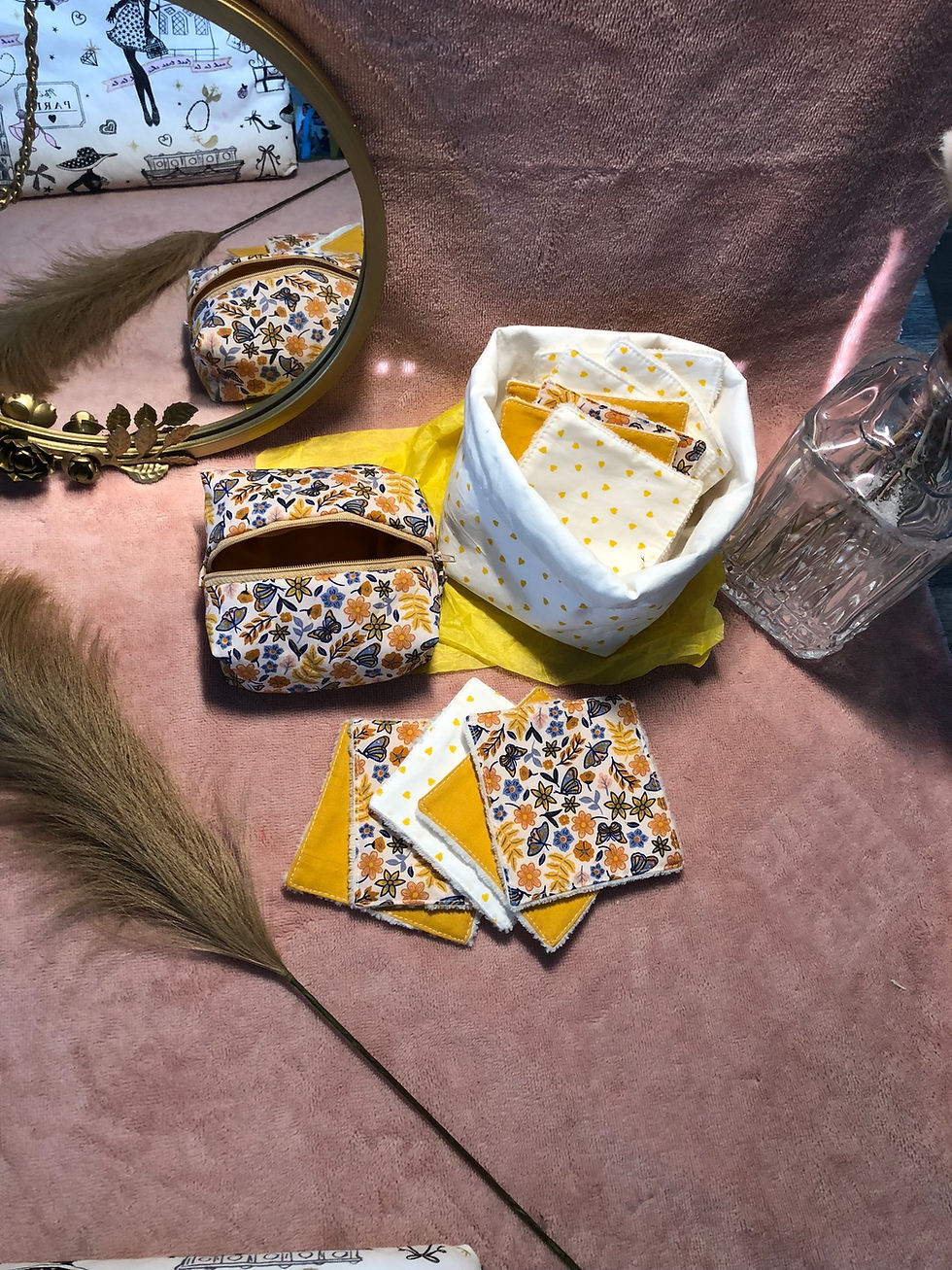 Lingettes visage lavables