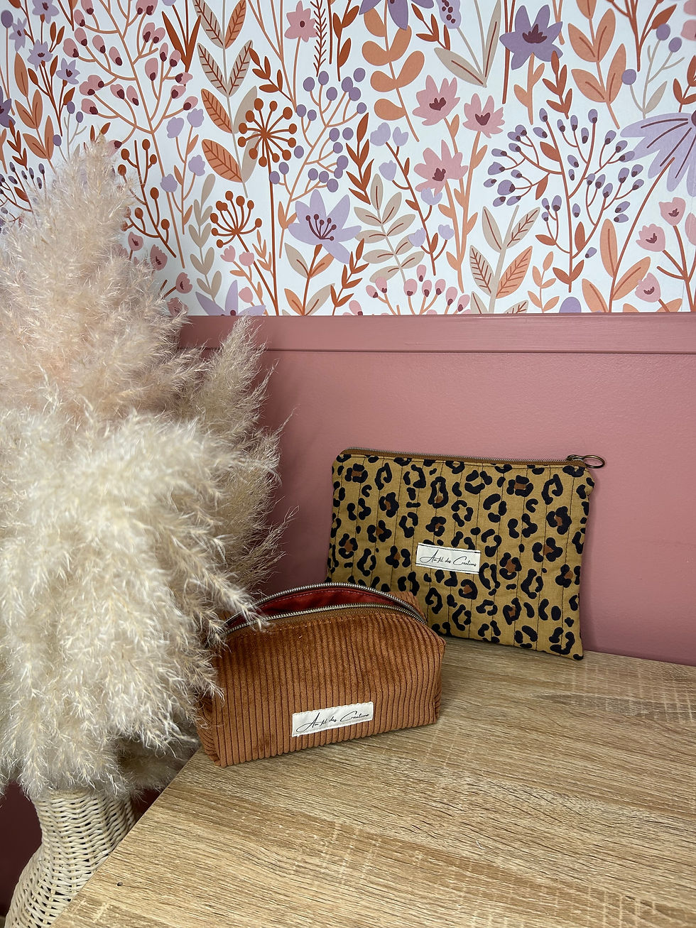 Miniature : (S) Pochette plate Léopard