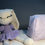 Miniature : Trousse Rayures Lilas