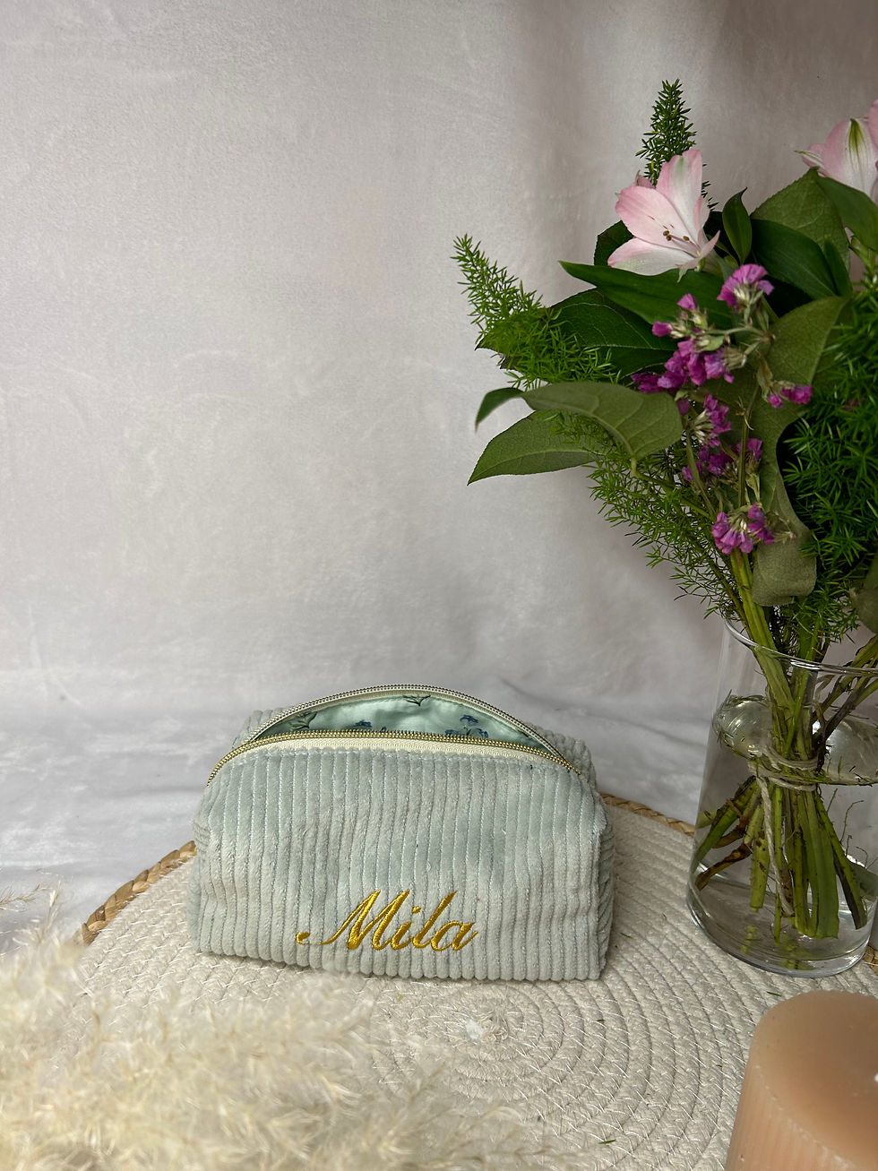 Miniature : (P) Trousse velours enfant personnalisable