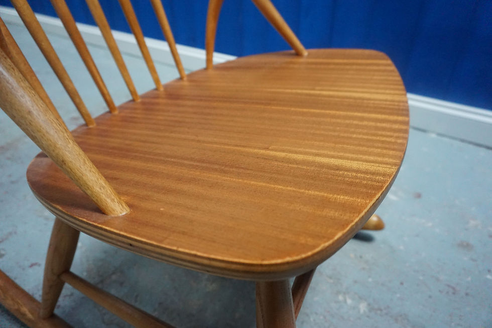 Thumbnail: Model IW3 Rocking Chair by Illum Wikkelsø, 1958