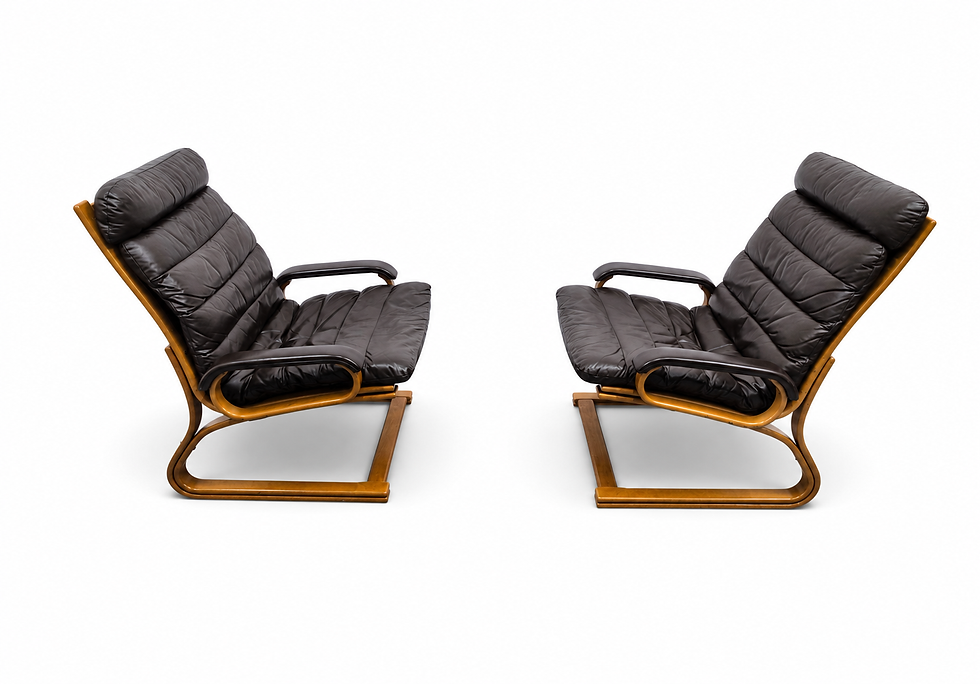Thumbnail: Danish Lounge Chairs – Thams Kvalitet, Denmark, 1970s