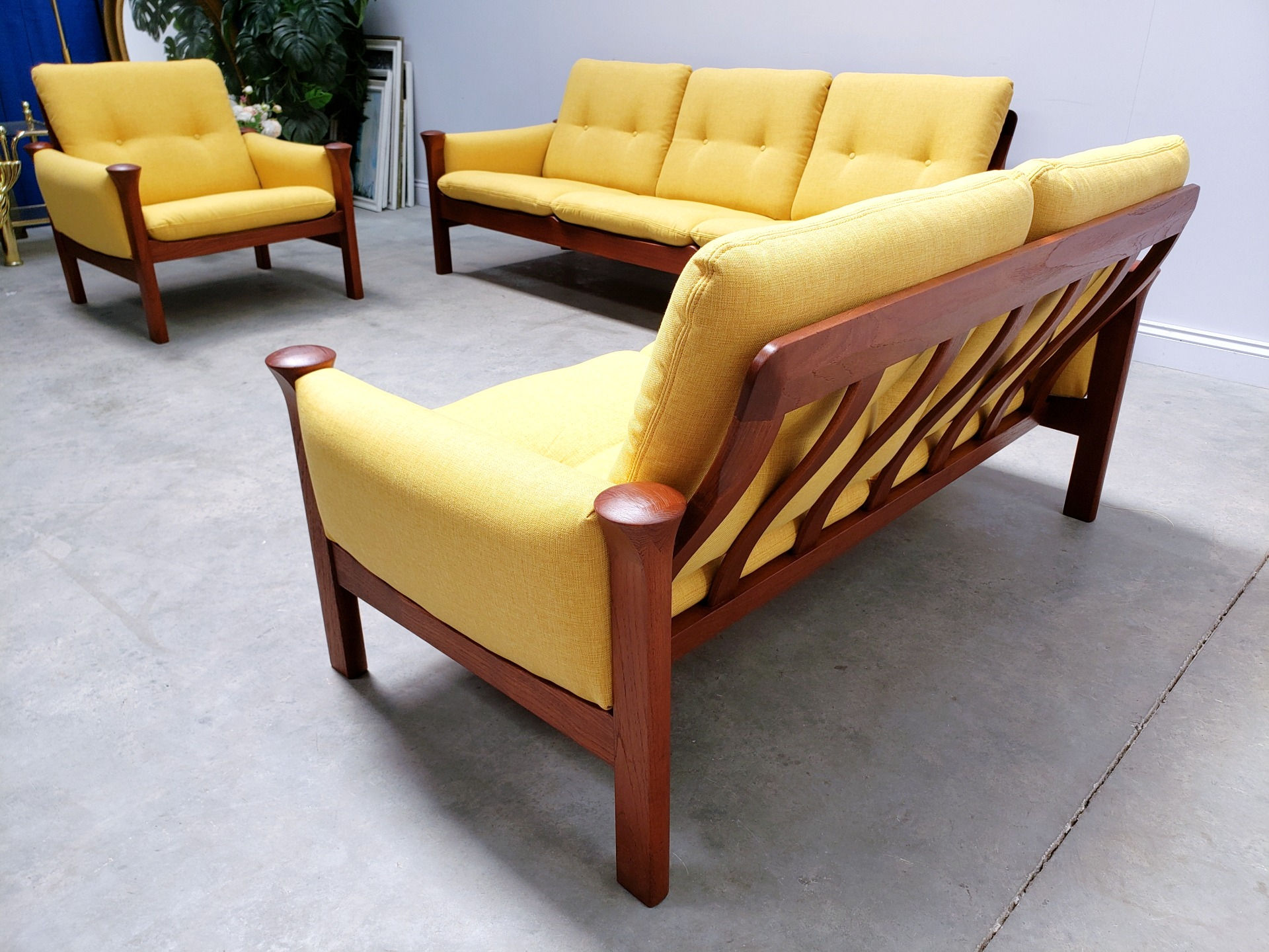 Danish Teak Living Room Set by Arne Vodder Model 162 for Cado