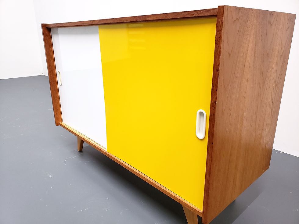 Thumbnail: 1966 Jiri Jiroutek Sideboard, Model U 452 in Yellow and White