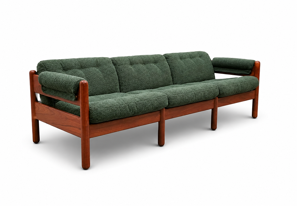 Illum Wikkelso — Three-Seater Sofa for A. Mikael Laursen, Denmark, 1960s