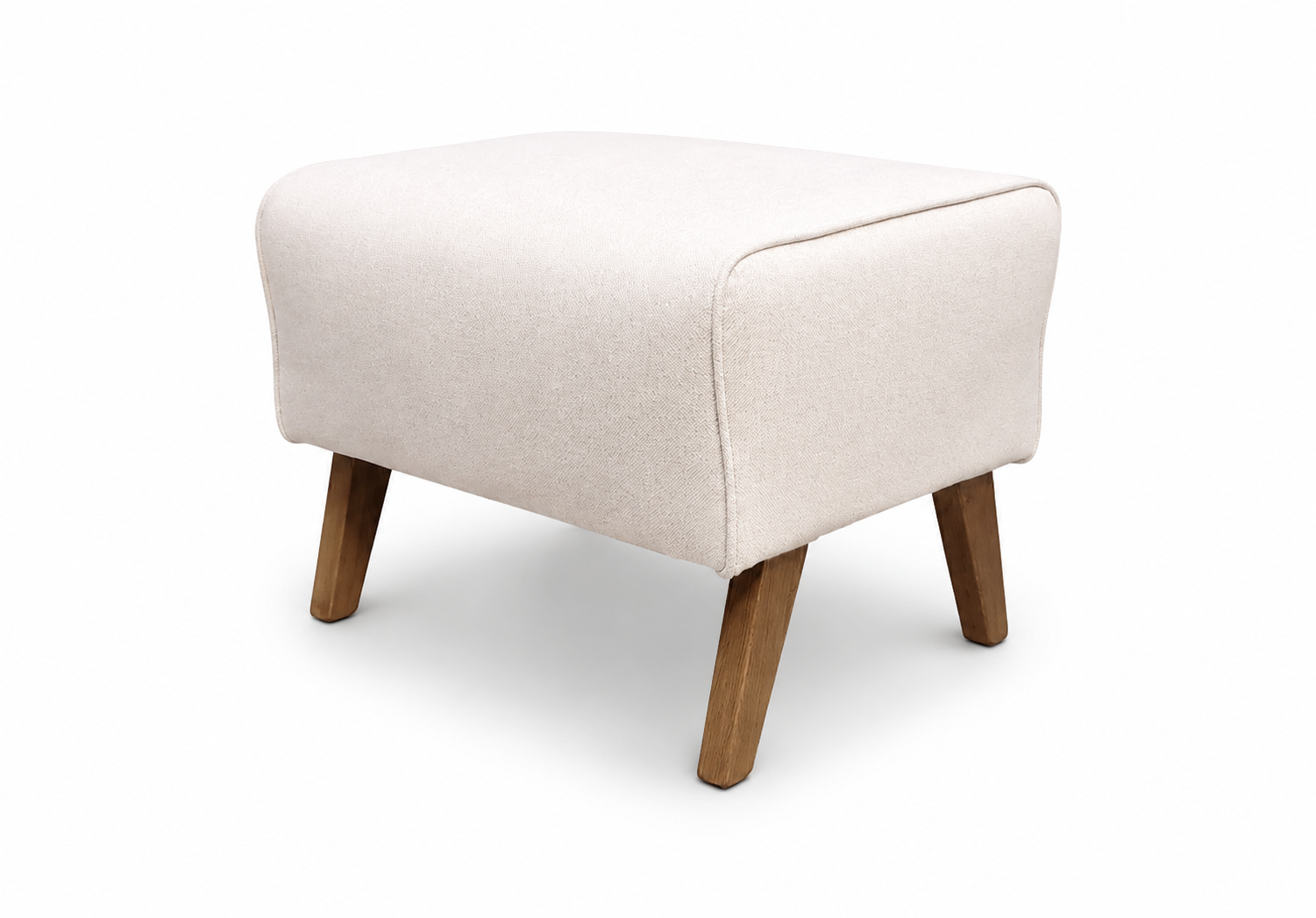 Livian Ottoman in Beige Upholstery