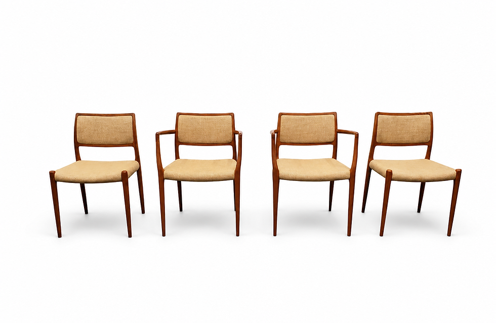 Thumbnail: Model 80 and 65 Dining Chairs by Niels Otto Møller