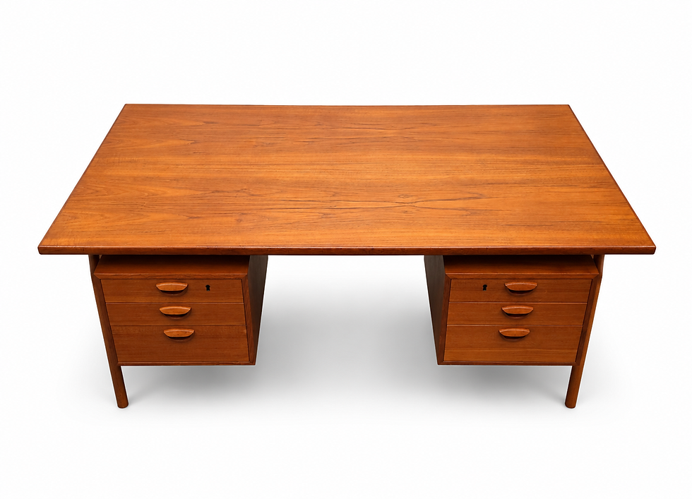 Thumbnail: Kai Kristiansen for Feldballes Møbelfabrik — FM60 Executive Desk, Denmark, 1960s
