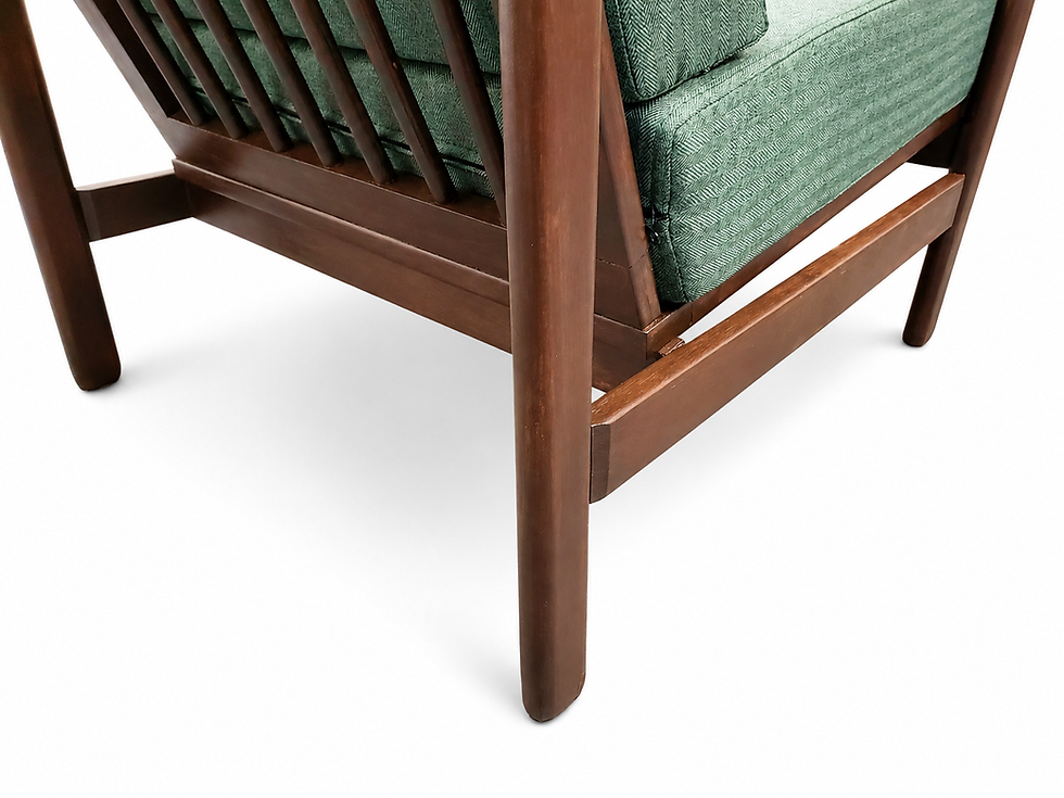 Thumbnail: 1960's Mid Century Lounger by Baczyk in Green Tweed