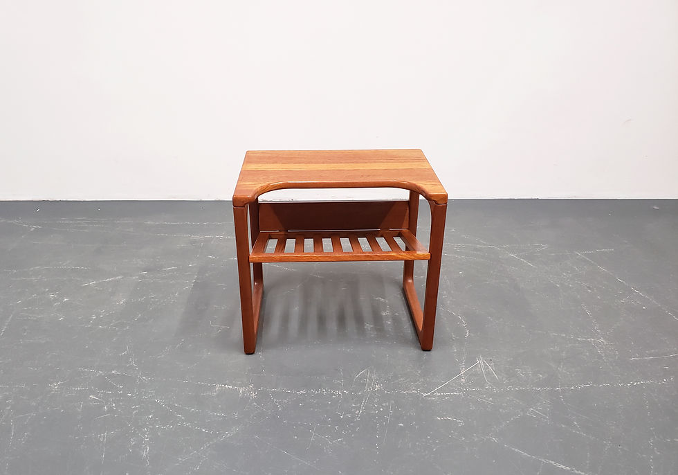 Thumbnail: Teak Side Table with Magazine Rack by Jacob Brink for BR Gelsted, 1970s