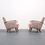Thumbnail: 1960 Danish Lounger Club Chair in Light Pink