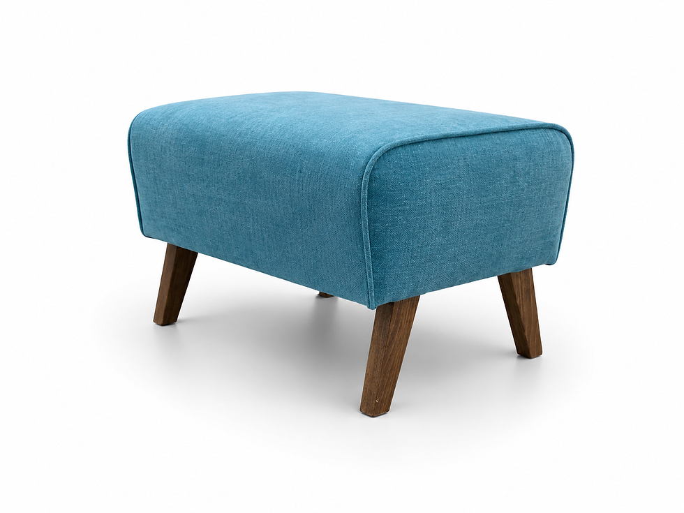 Thumbnail: Livian Ottoman in Turquoise