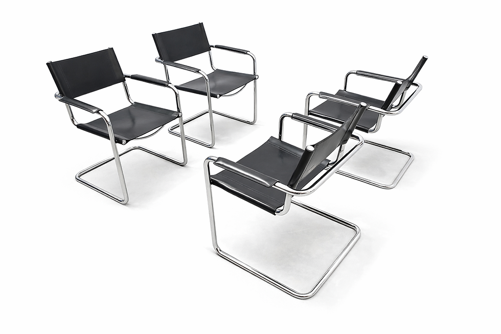 Thumbnail: Bauhaus MG5 Cantilever Chairs by Centro Studi for Matteo Grassi