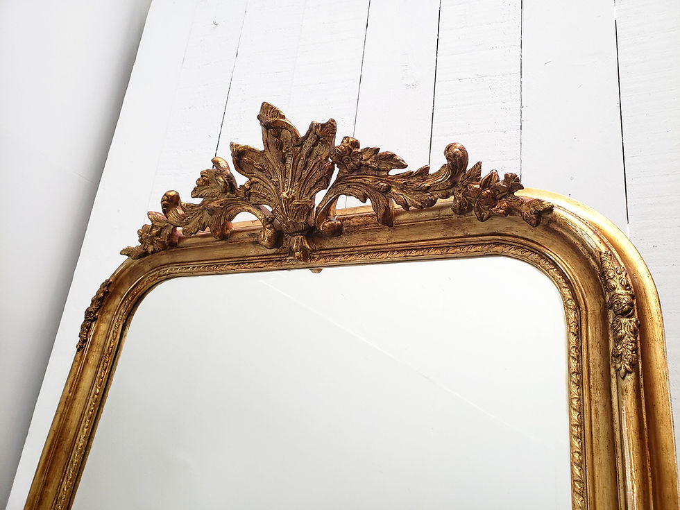 Thumbnail: 19th Century Large Antique French Mirror