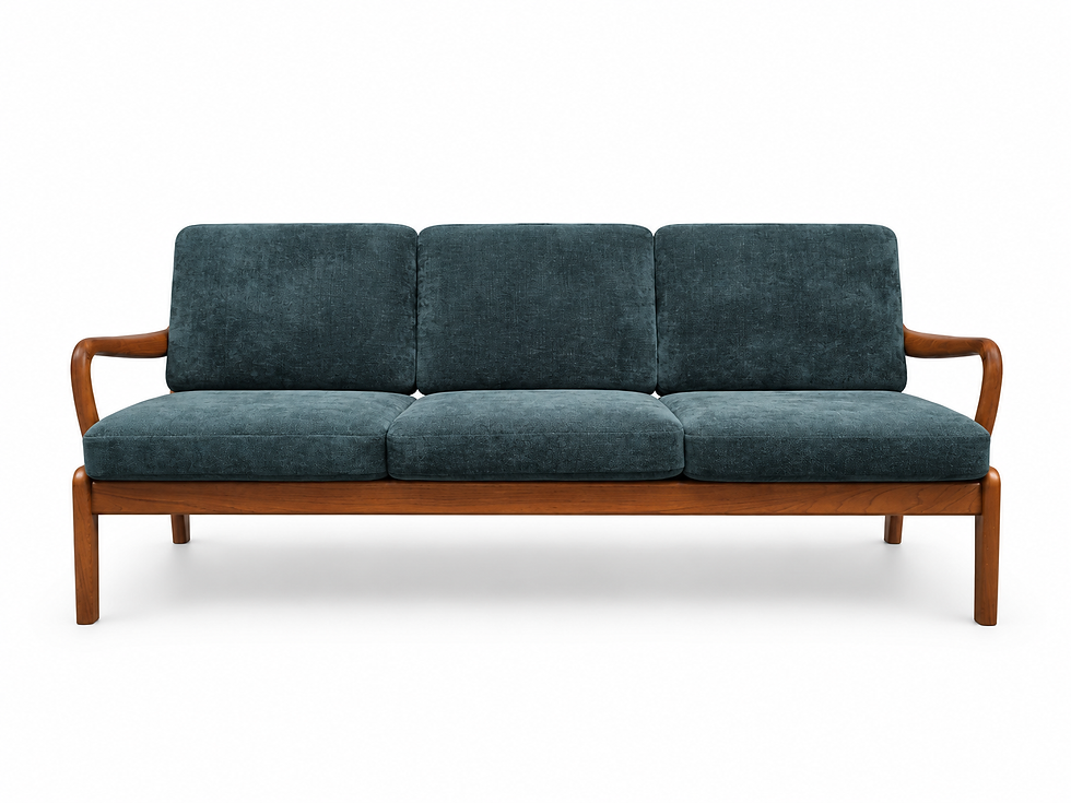 Thumbnail: Danish Three-Seater Sofa by L. Olsen and Son Mobelfabrik, 1960s