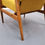 Thumbnail: 1960 Henryk Lis Mid Century Armchair in Yellow Tweed