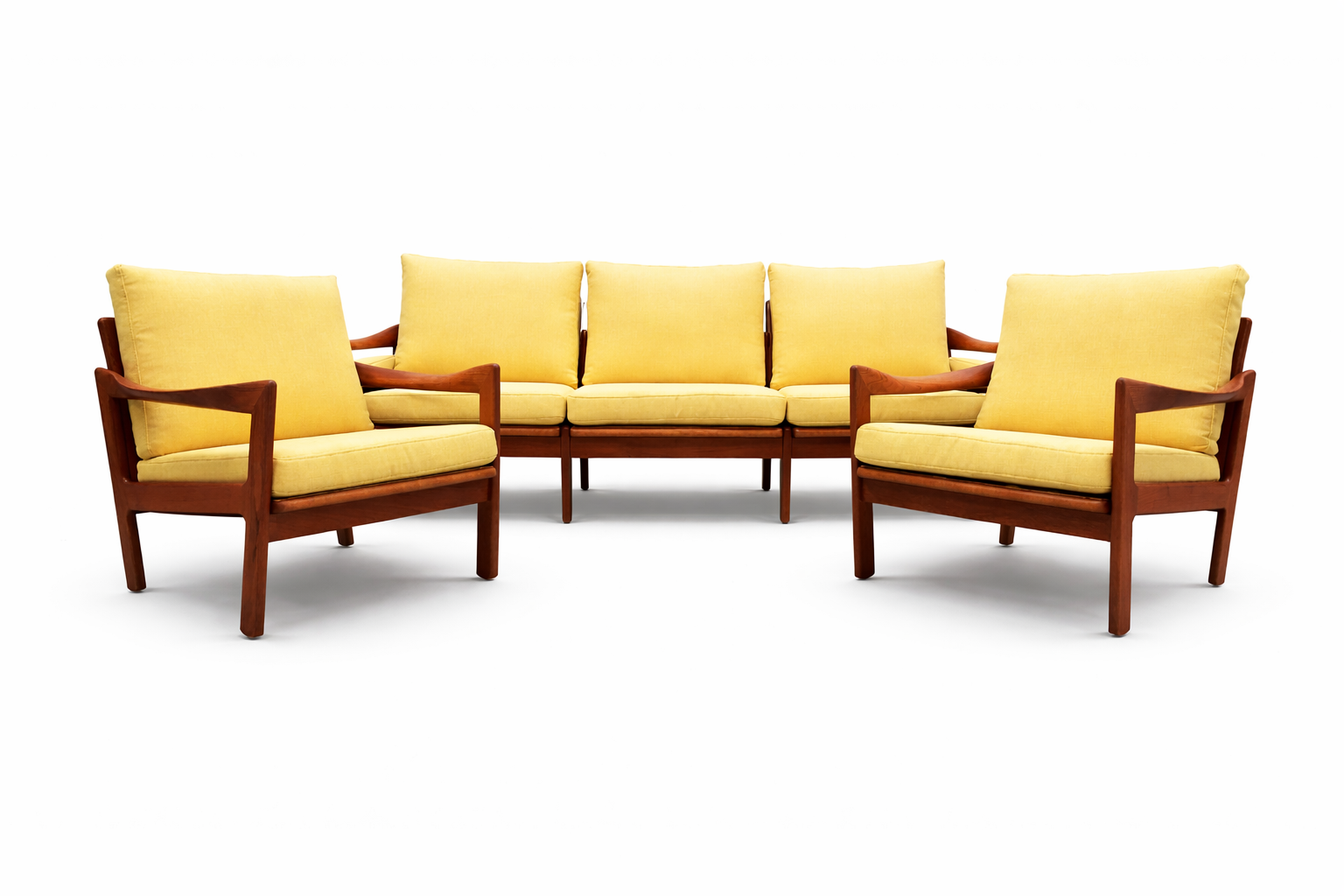 Illum Wikkelsø Living Room Set for Niels Eilersen, Denmark 1960s