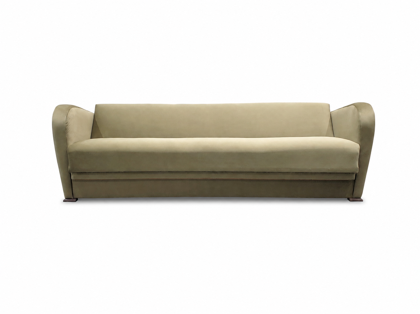 1930 Jindrich Halabala Sofa Bed Model H-363 in Green Velvet