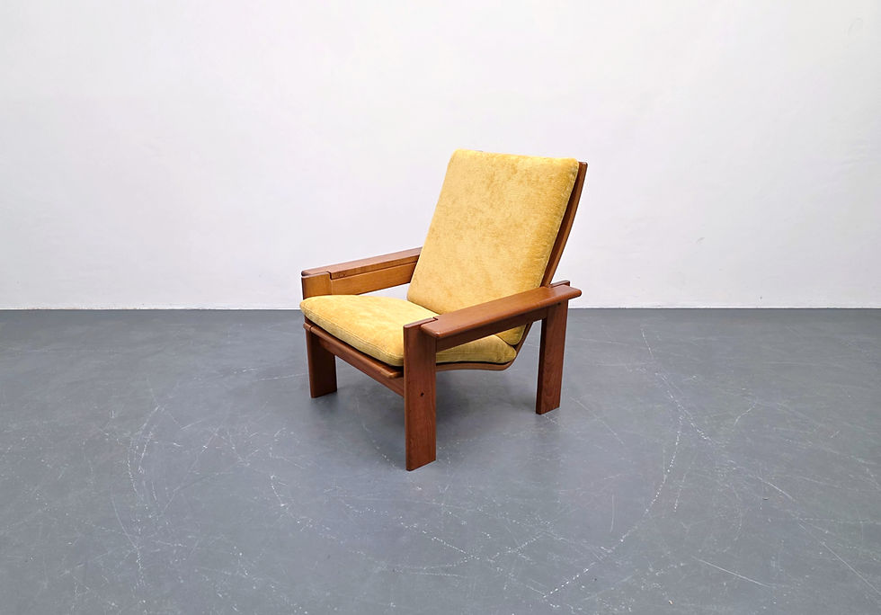 Thumbnail: Komfort Armchair in Yellow Velvet – Denmark, 1970s