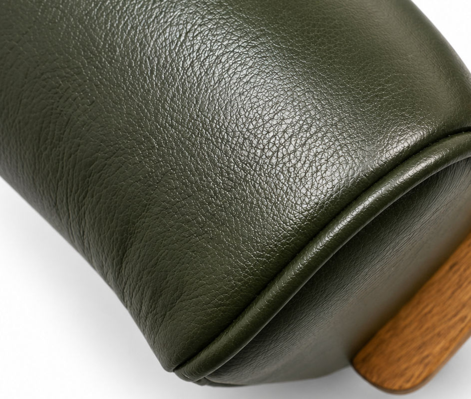1930 Jindrich Halabala Bentwood Armchair in Premium Green Leather