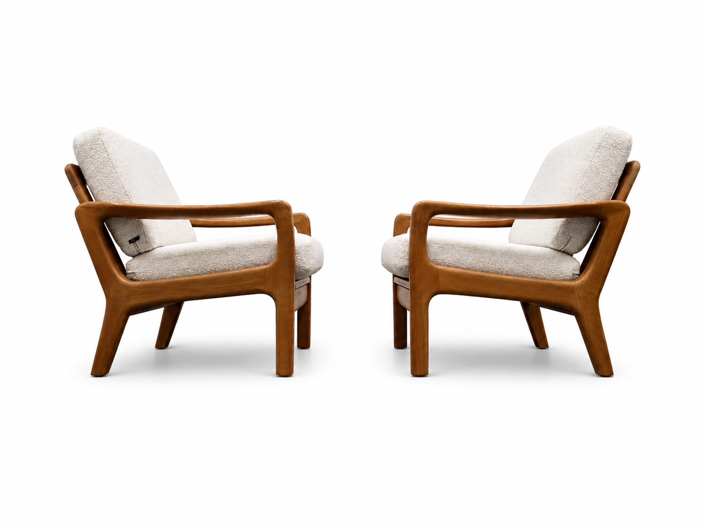 Juul Kristensen Teak Reclining Armchair, Denmark, 1960s