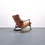 Thumbnail: 1960 Danish Rocking Chair in Cognac Velvet