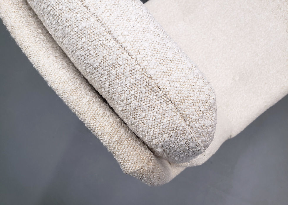 1970 Swivel Armchair by Gerald Neusser in Premium Ivory Boucle