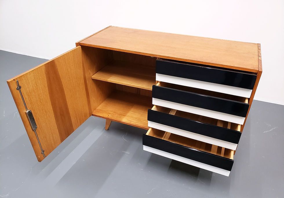 Thumbnail: 1966 Jiri Jiroutek Sideboard, Model U 458 in Black and White