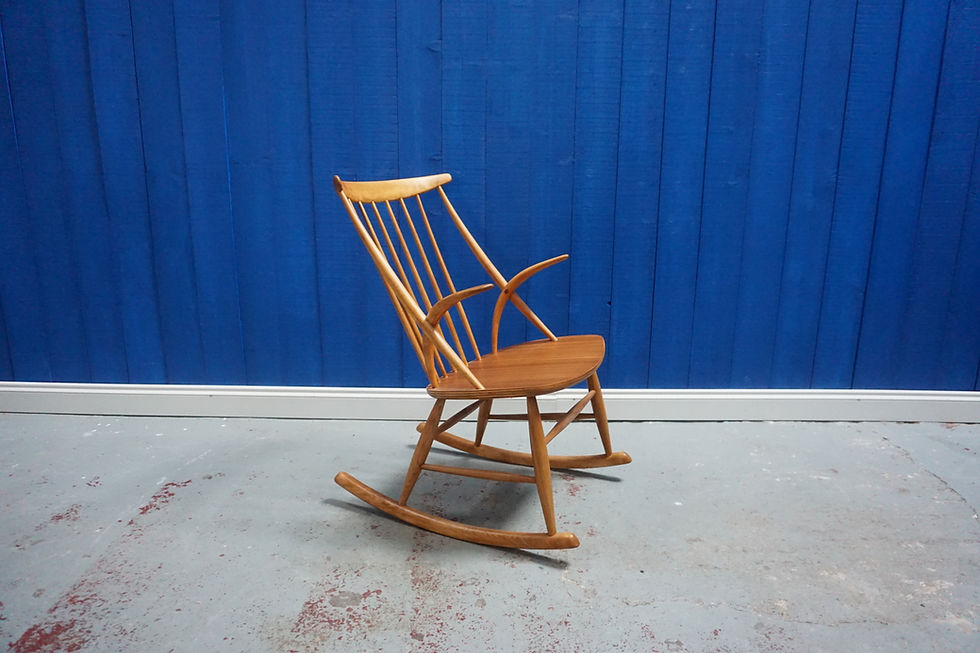 Model IW3 Rocking Chair by Illum Wikkelsø, 1958